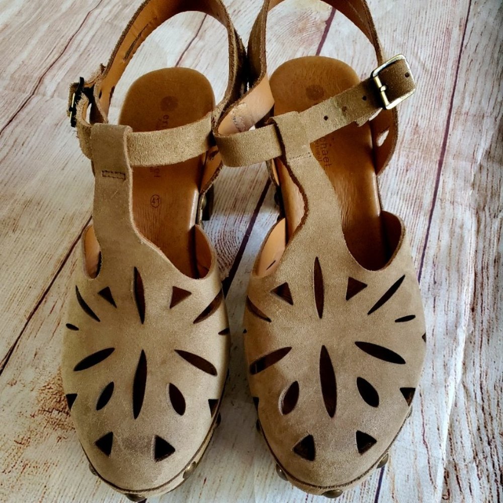 Eric Michael Suede "Nova" Sandals - image 1